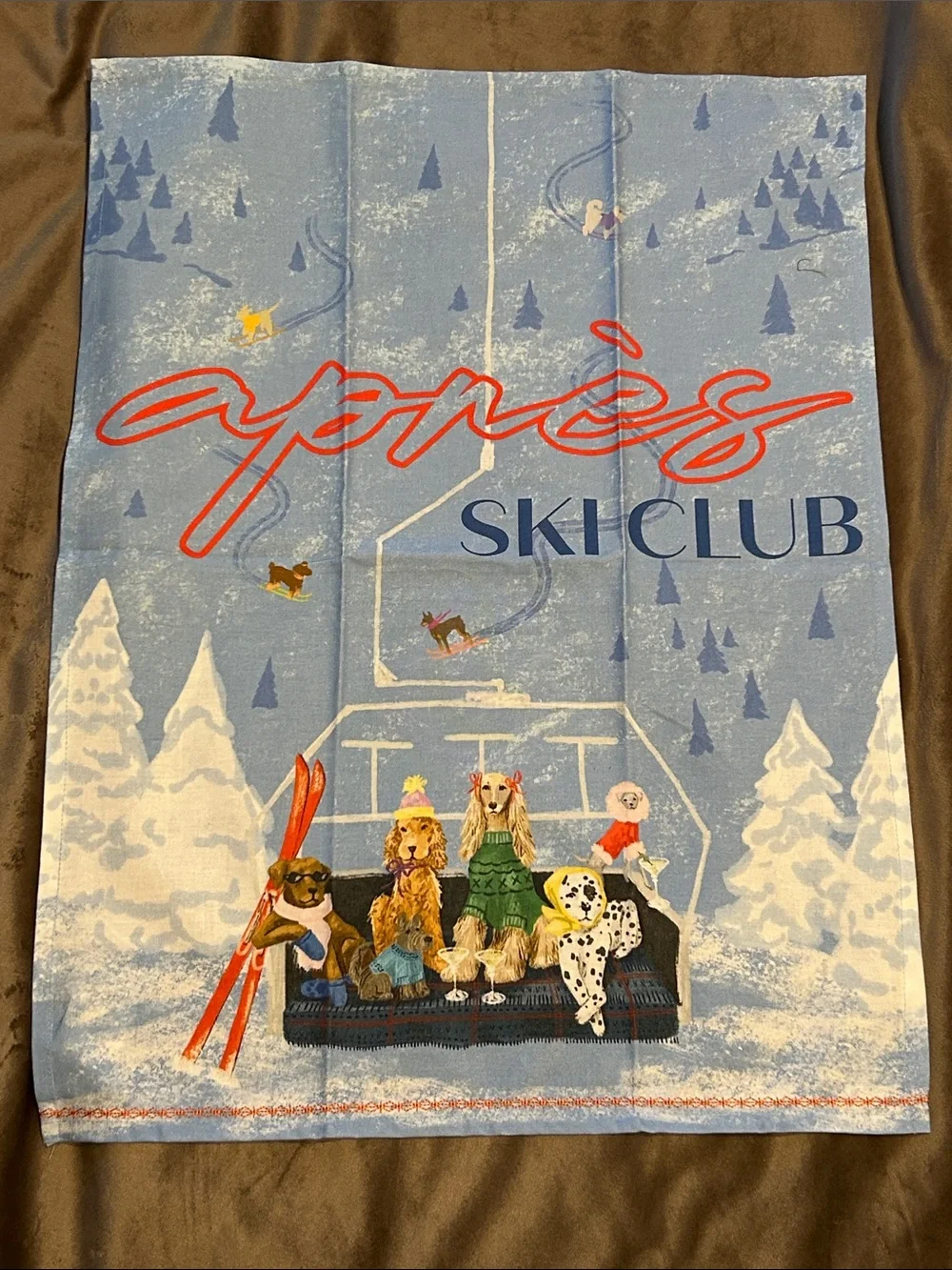 Anthropologie  Après Ski Club Dishtowel